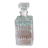 Stretched diamond-tipped glass decanter