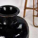 Vase ancien en céramique émaillée (vers 1850)