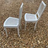 Paire de chaises cannées