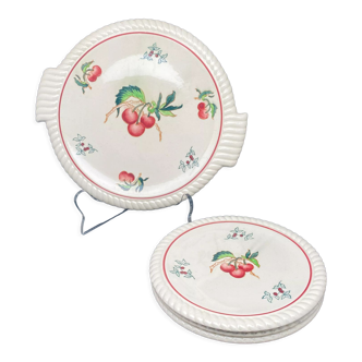 Longwy dessert service Montmorency collection