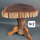 Brutalist teak stool or side table, 13 kg, 2 available D344 /1/