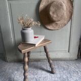 Small solid wood stool