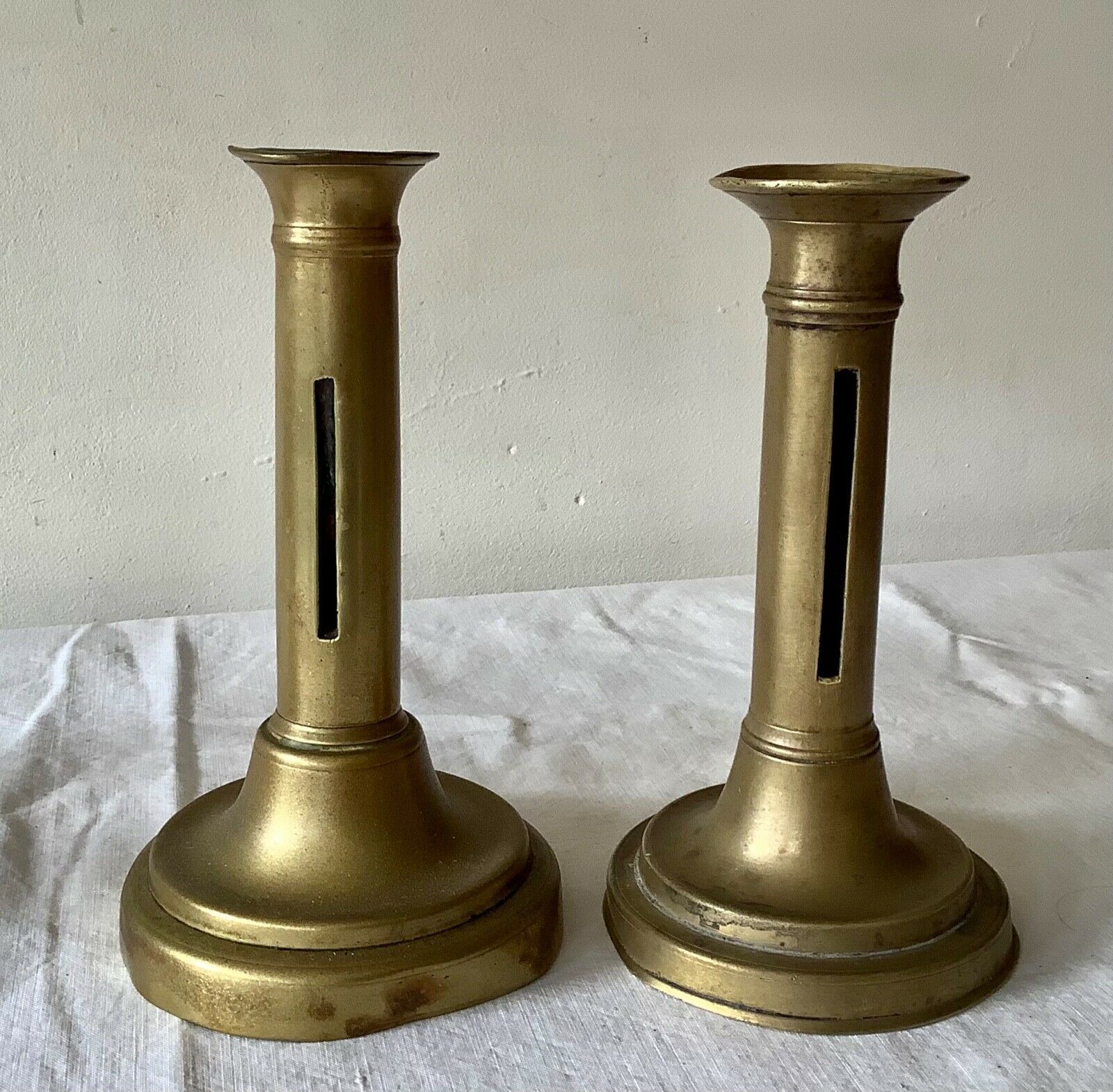 Lot of 4 old candlesticks