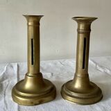 Lot de 4 bougeoirs anciens