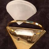 Pair of gilded art deco wall lights