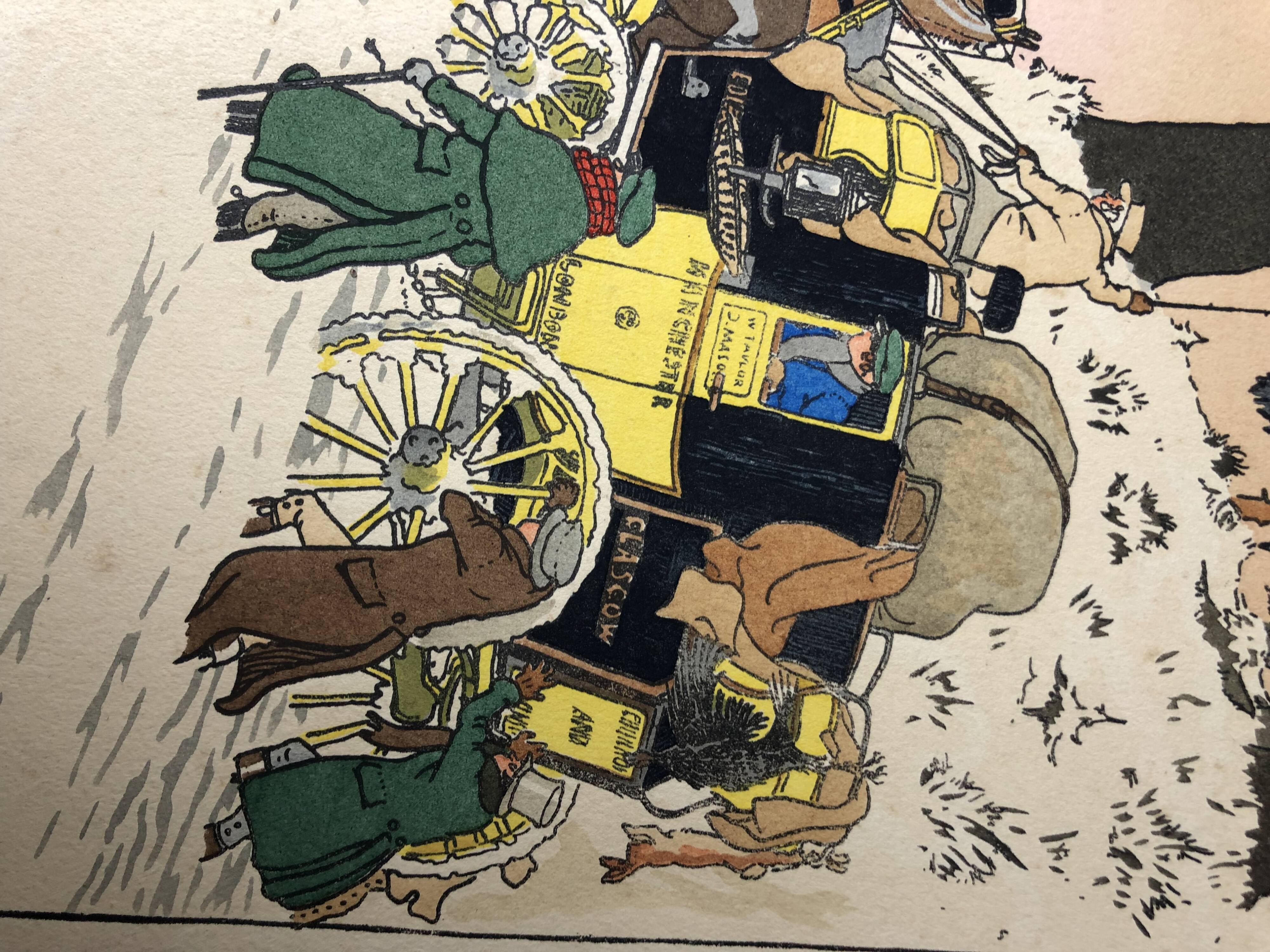 Harry Eliott Engraving Diligence under the snow