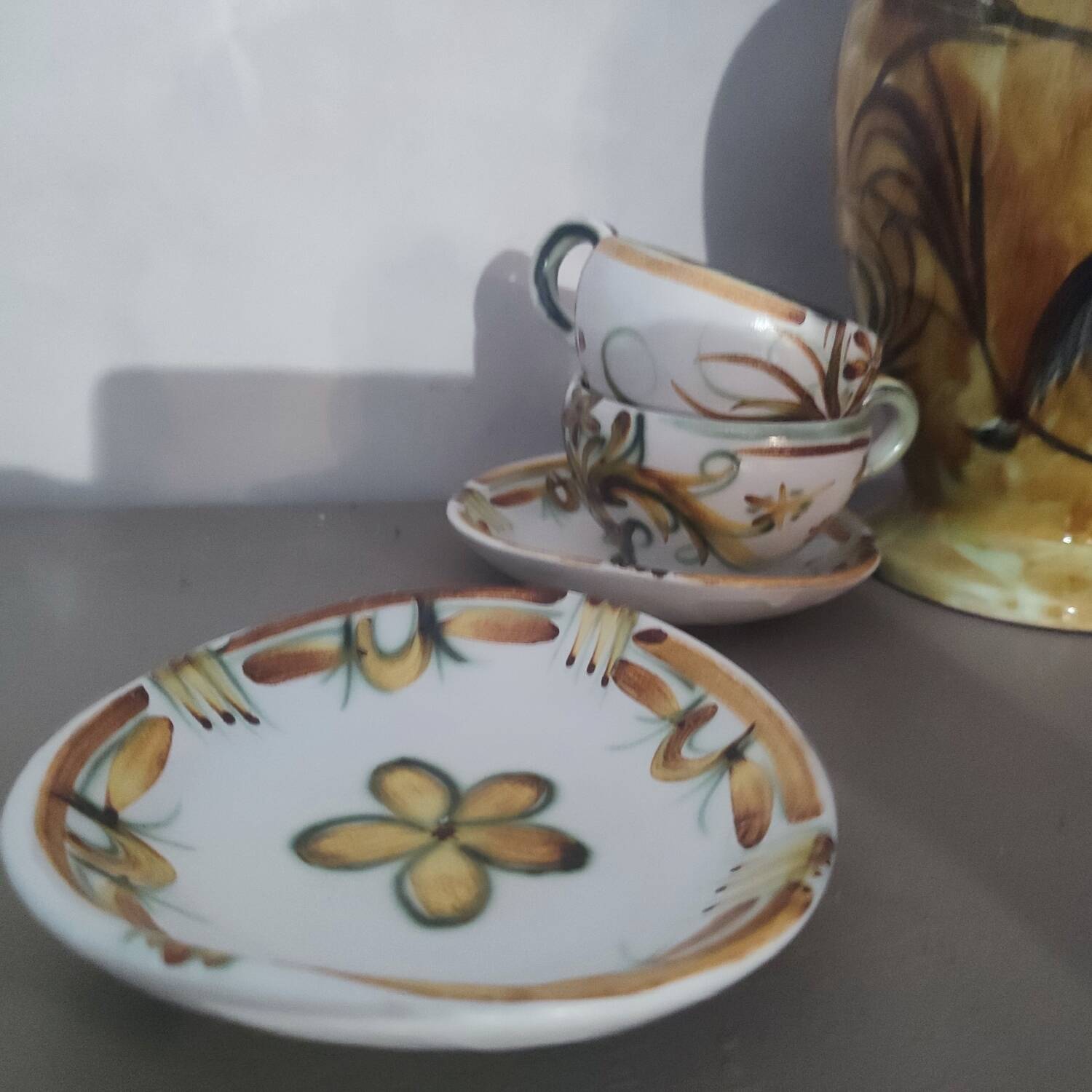 Keraluc Quimper cup and saucer duo
