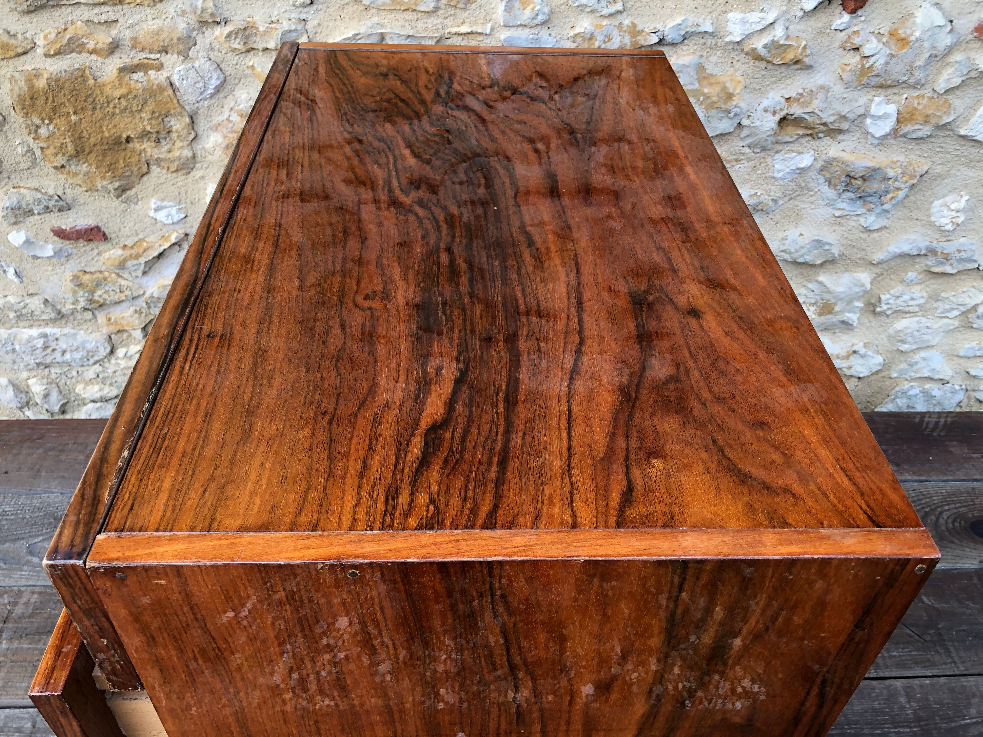 Vintage dresser with three rosewood drawers circa 70