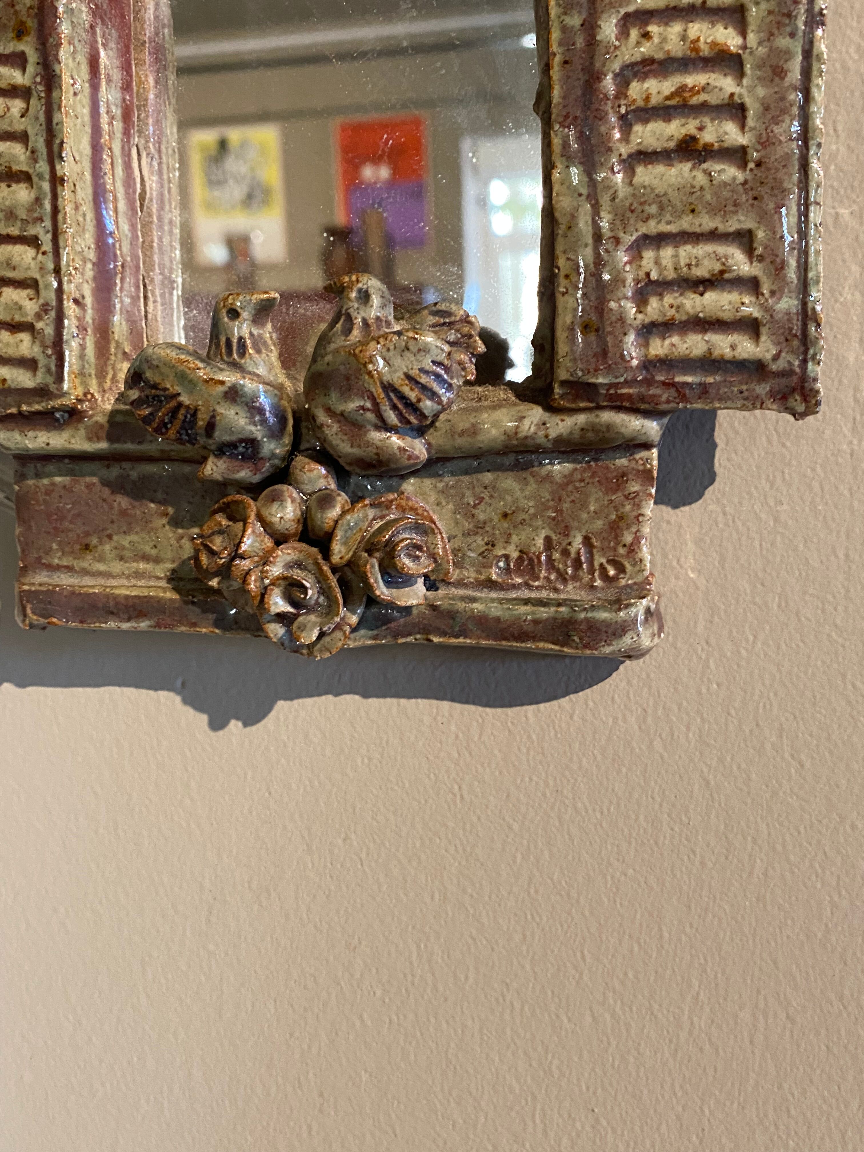 Ceramic mirror Catido La Borne