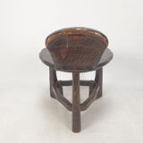 Ensemble de chaise et de table en bois du milieu du siècle, années 1950