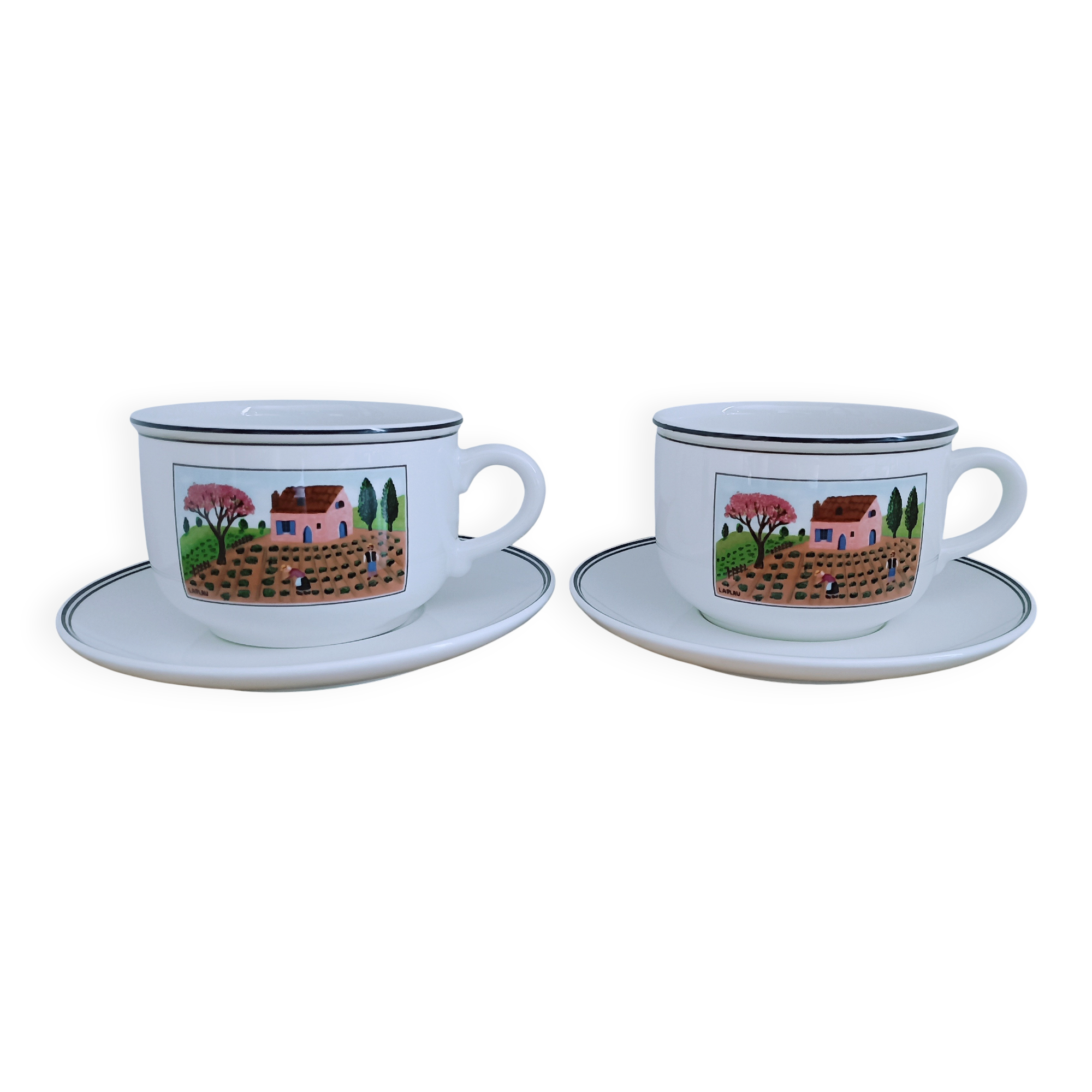 Cappuccino cups and saucers