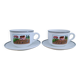 Cappuccino cups and saucers