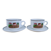 Cappuccino cups and saucers