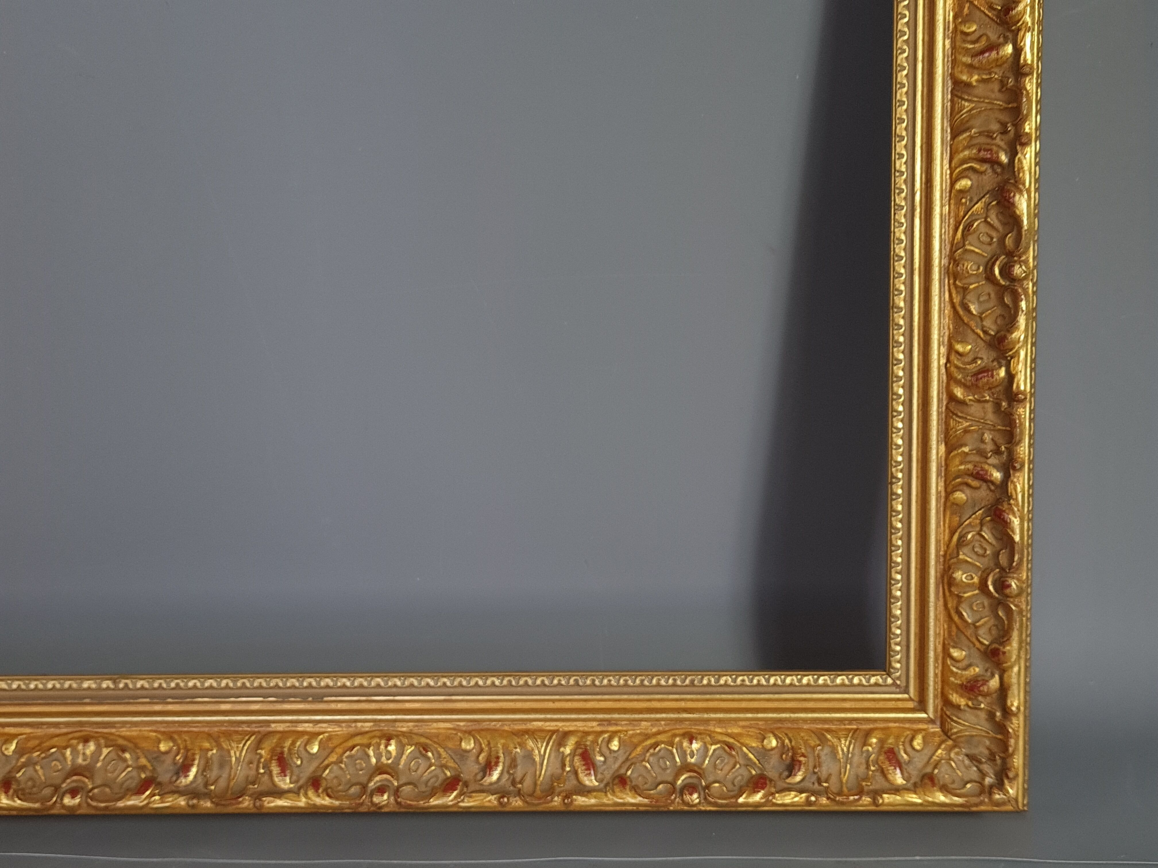 Frame style Louis XIV gilded stucco wood 57x45 cm, leaf 47,5x36 cm SB