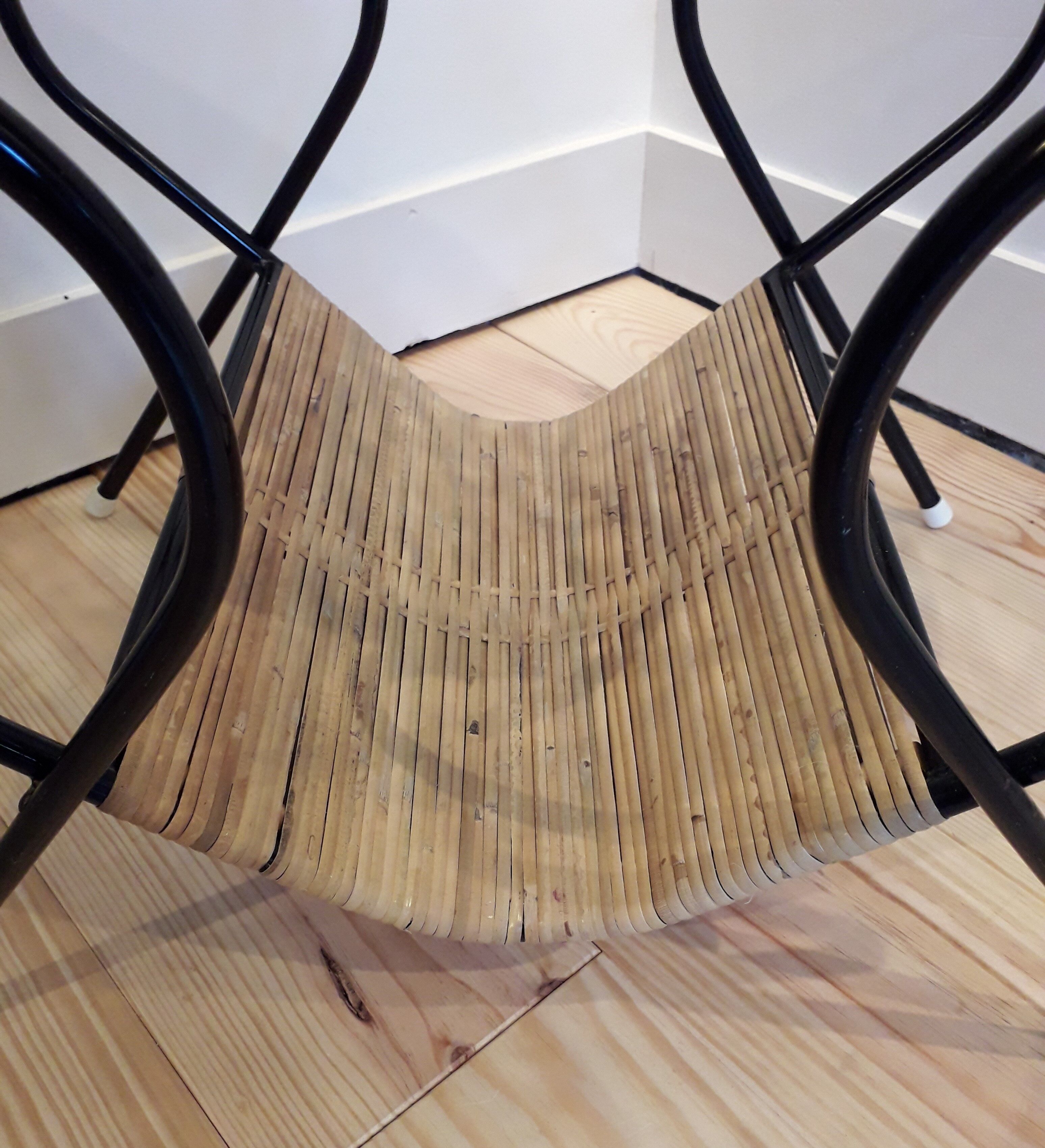 Table basse rotin