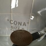 Cona coffee maker with complete depression