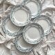 6 flat plates in iron earth “Athens” Saint Amand and Hamage