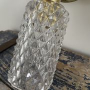 Pair of vintage electrified glass wall lamps