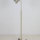 Dansa lamp / C. V. Østergaard floor lamp / reading lamp with "rocket" base / 1960s / 1970s / brass / Danish modern design