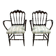 Paire de fauteuils Chiavari italiens du milieu du siècle de Giuseppe Gaetano Descalzi, 50