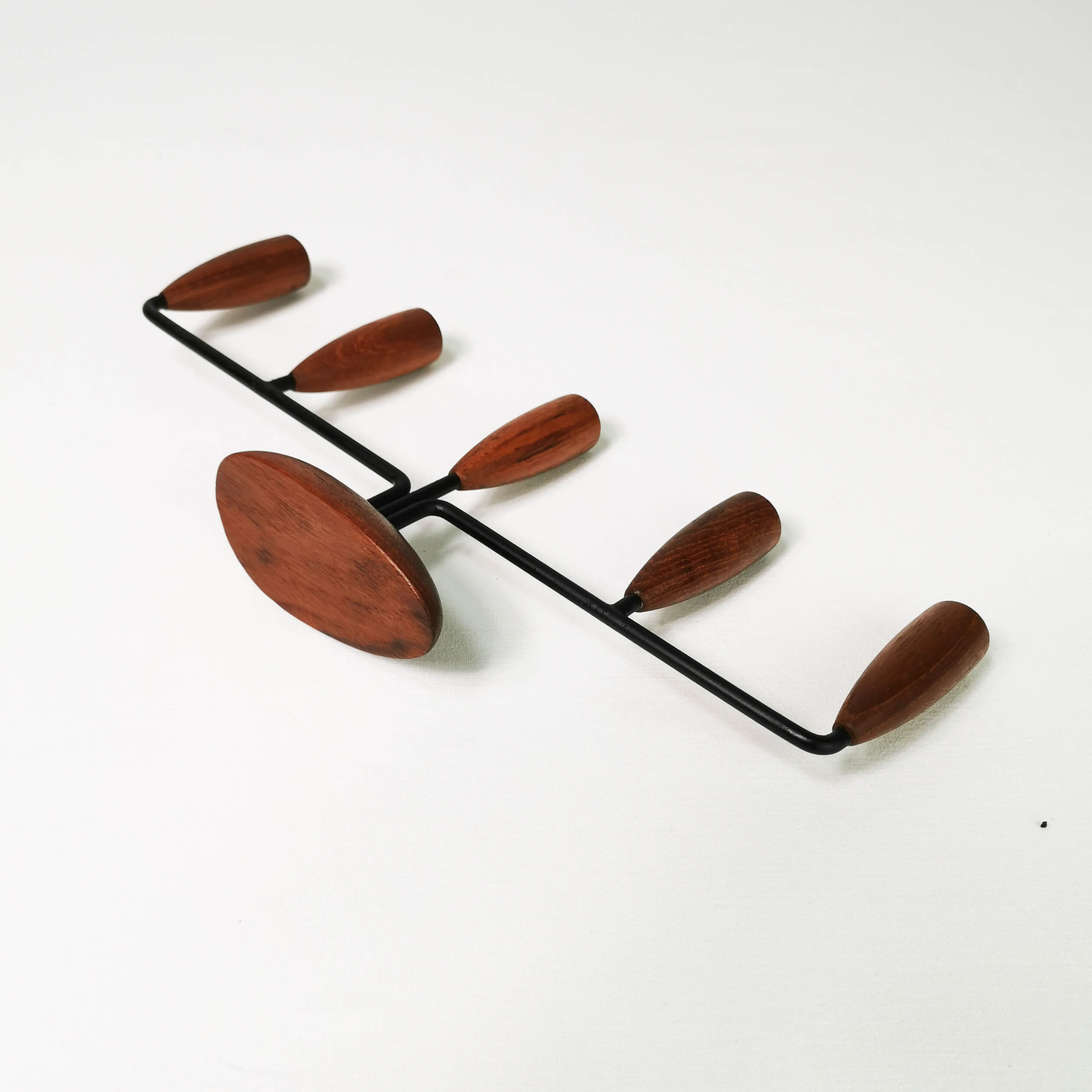 Modernist teak candlestick, Denmark, 1960s