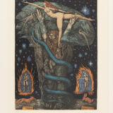 Adams Traum, Etching in Colors, 53 x 63 cm