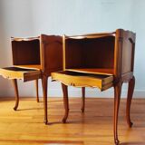 Pair of Louis XV style bedside tables