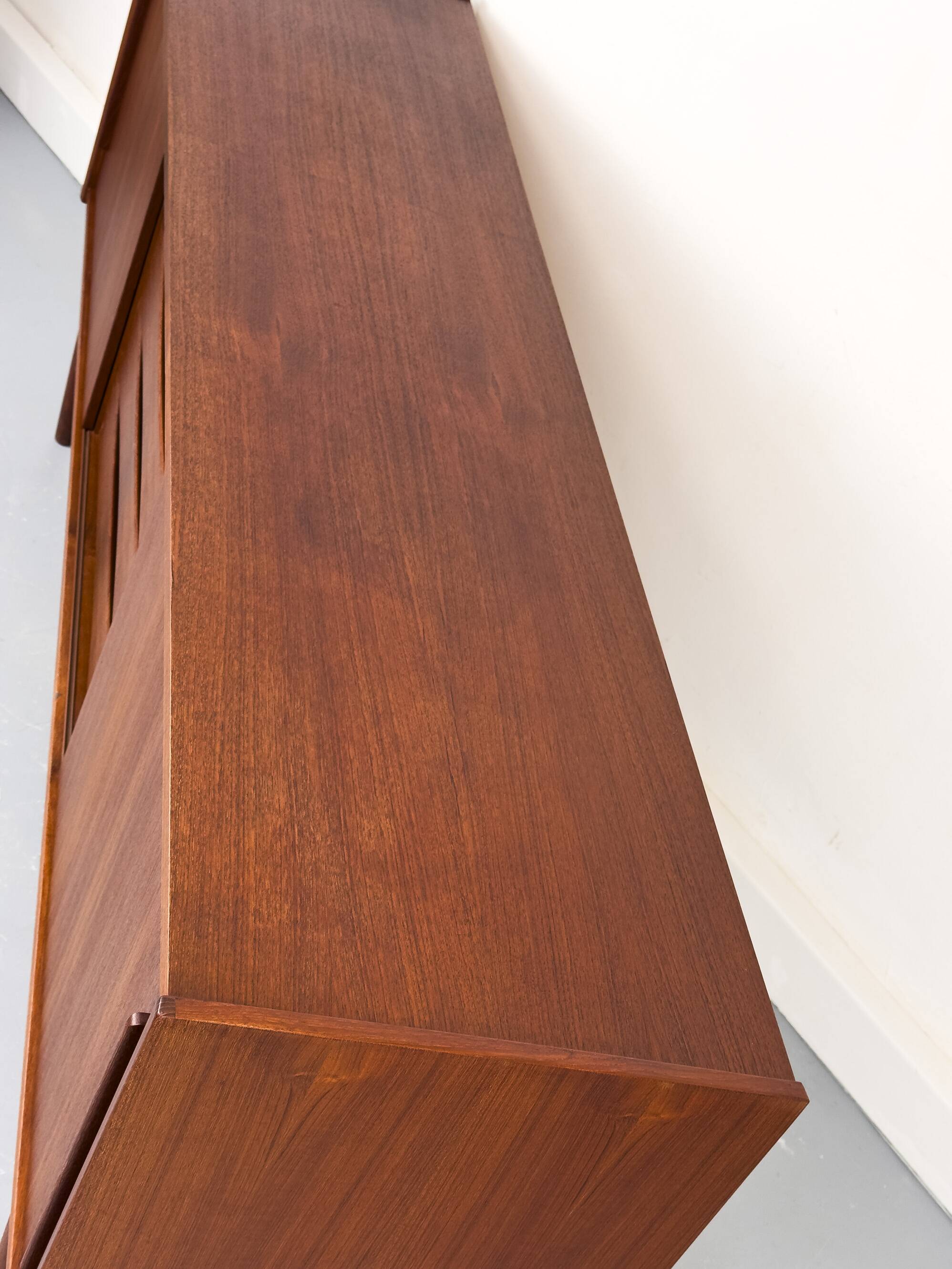 Vintage Sideboard in Teak with Drawers and Sliding Doors, 1960s