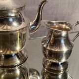 Tea set coffee Louis XV silver metal coffee maker teapot sugar pot milk pot