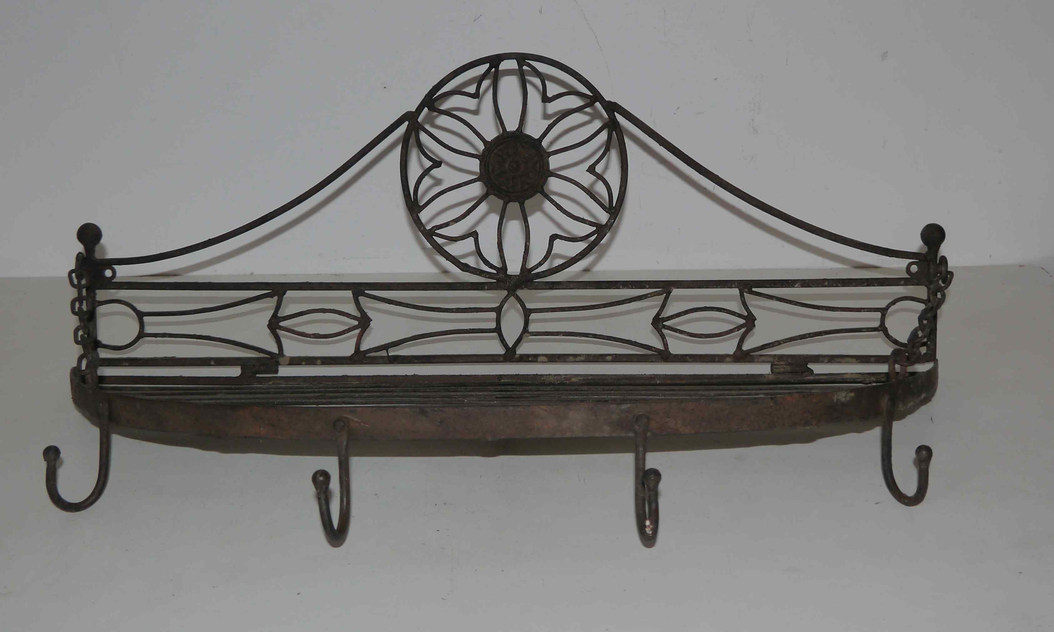 Old metal bakery shelf 30's years
