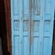 Paire de volets portes 4 elements bois massif patiné ep 1930/40