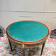 Half-moon table in mahogany from the Louis XVI period, 18th century.