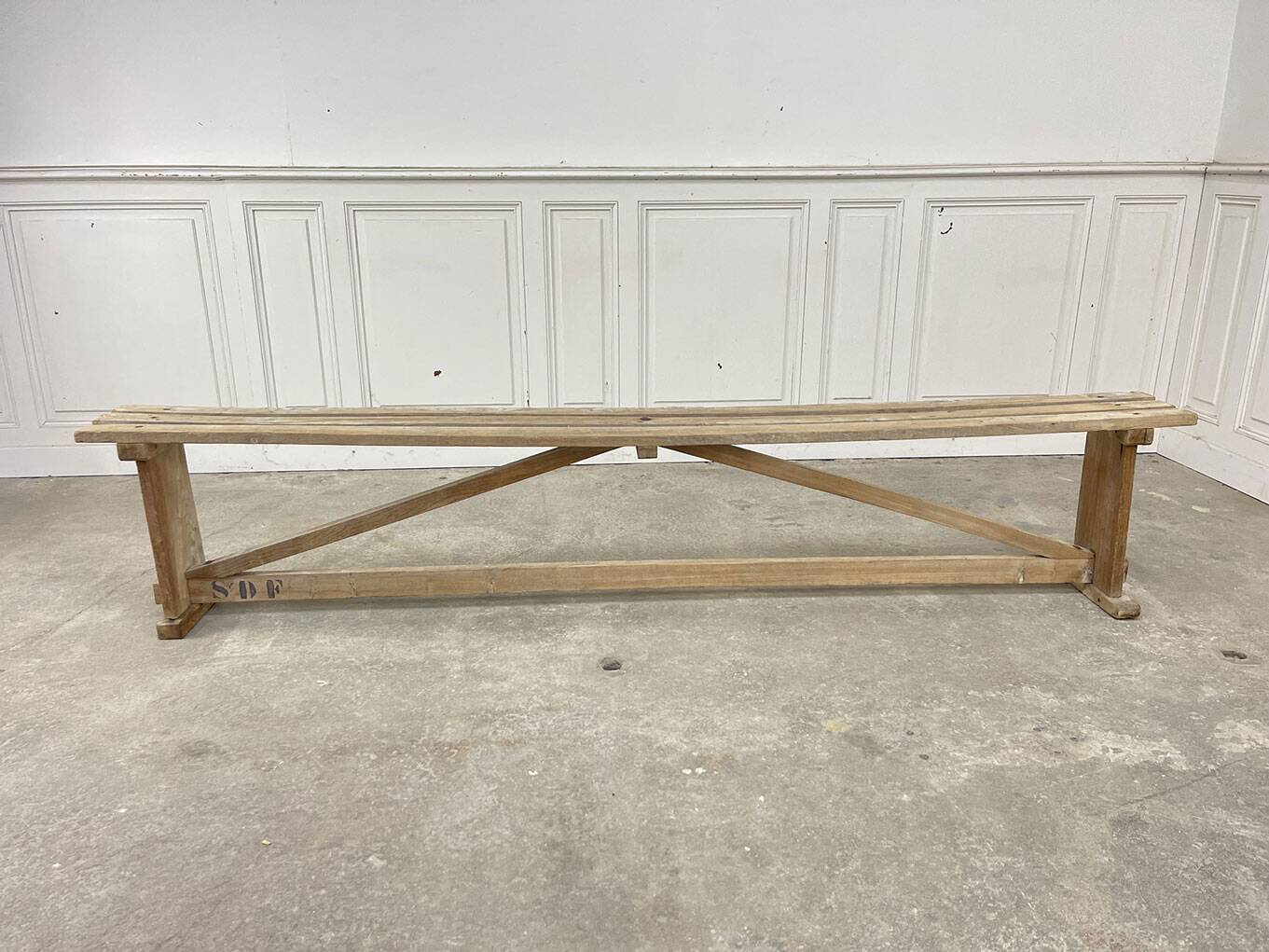 Slatted benches 1930 in beech