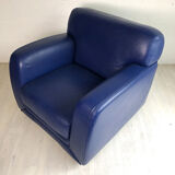 80's Steiner chair in blue leather