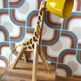 Giraffe design wooden bedside lamp Leanter