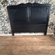 Vintage headboard 140 matte black refurbished Art Deco
