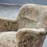 Pair of armchairs flower 50s
