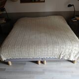 Antique crochet bedspread