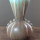 Vintage vase Made in Belgium 333 in turquoise brown ceramic