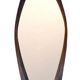 Rosewood mirror Sandholdt for Jansen, Danish, 1960s