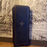 Old fireplace screen in painted sheet metal