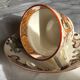 Set of 4 vintage Sarreguemines tea cups and 5 saucers