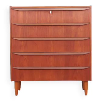 Teak chest of drawers, Danish design, 1970s, made in Denmark