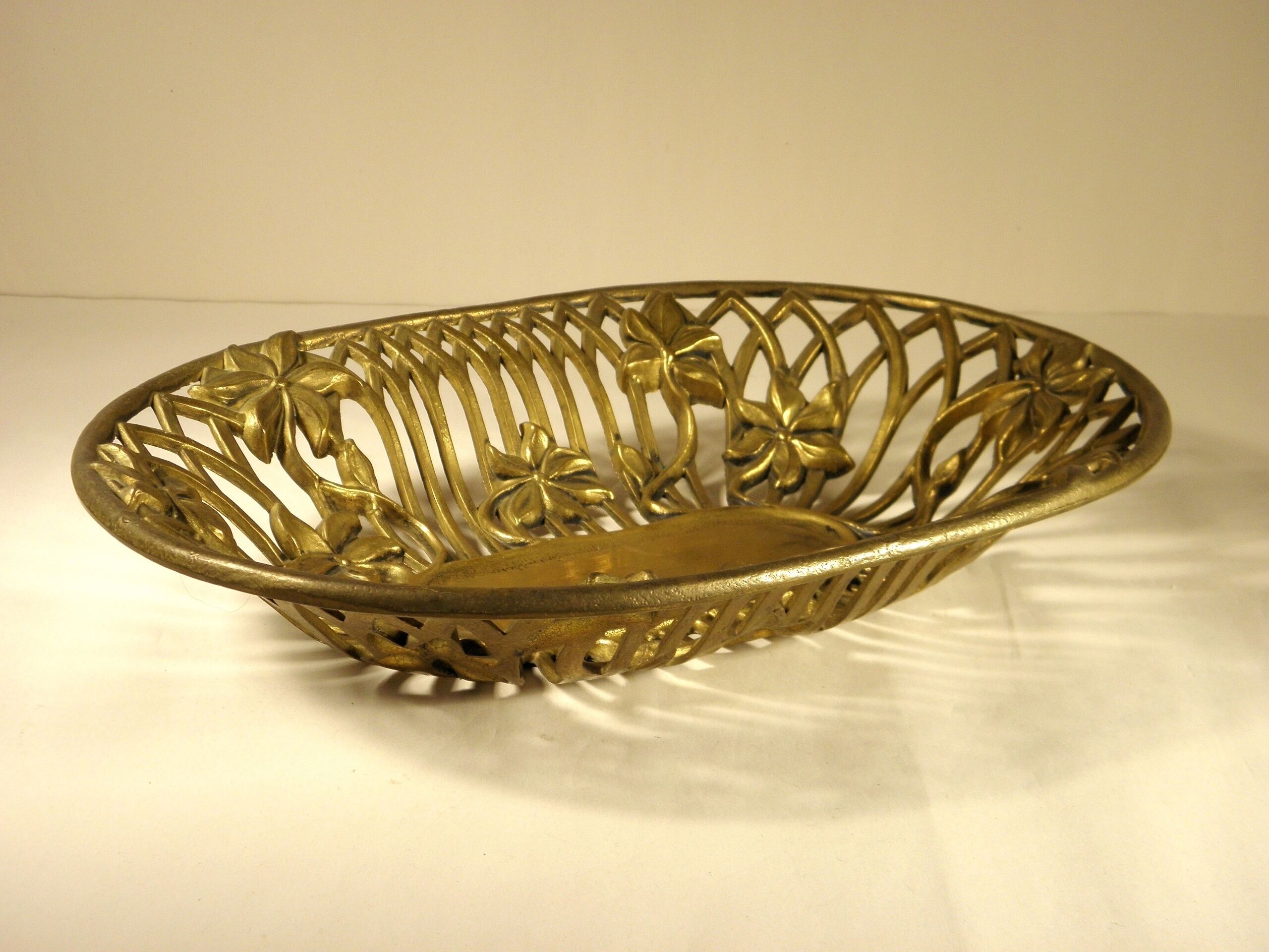 Brass fruit basket