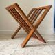 Vintage design geometric magazine rack