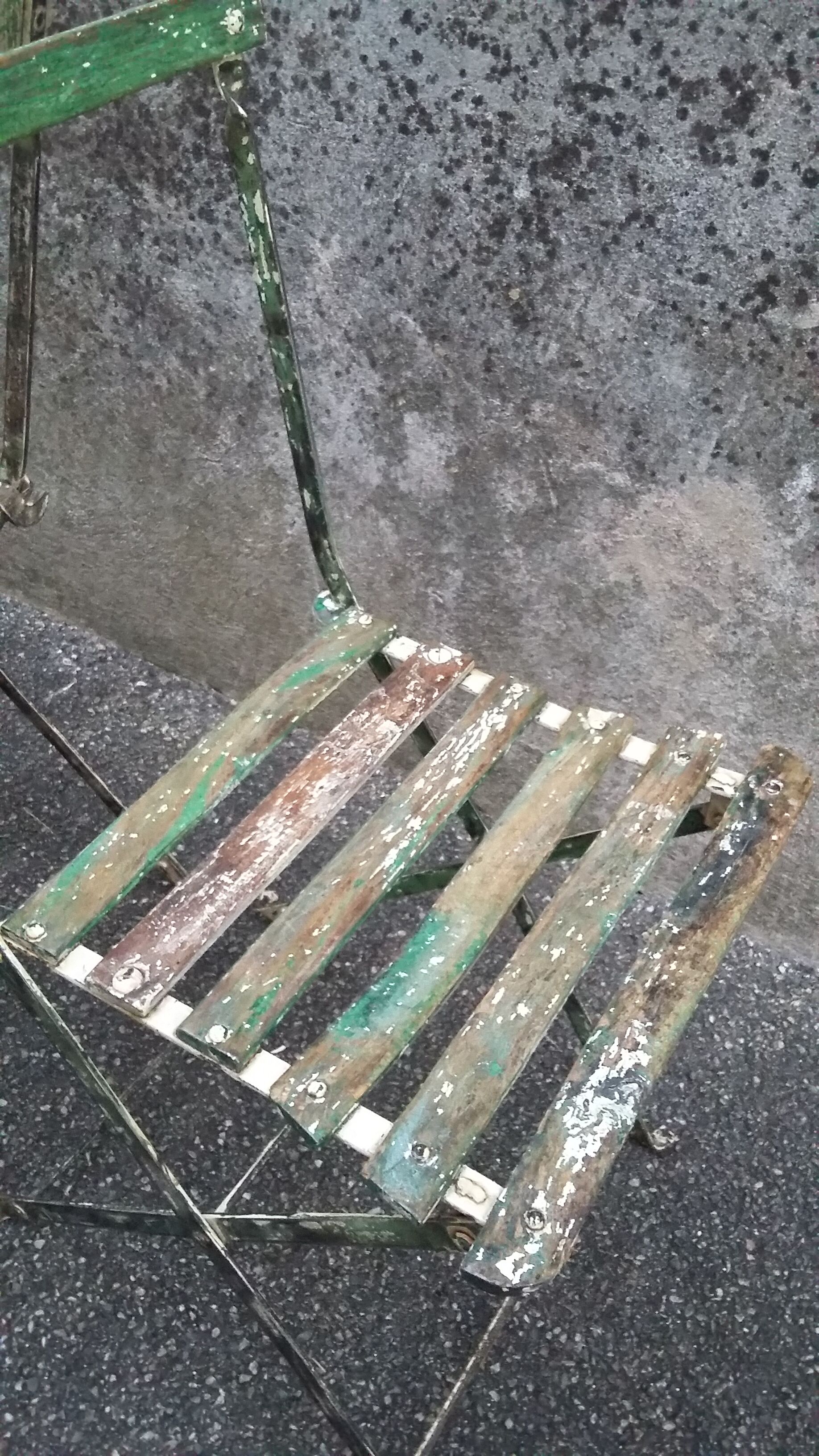 2 folding bistro / garden chairs fermob 1950