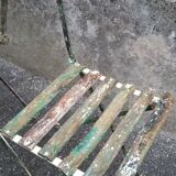 2 folding bistro / garden chairs fermob 1950