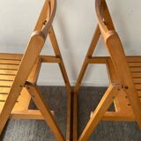 Paire de chaises pliantes vintage des années 70-80