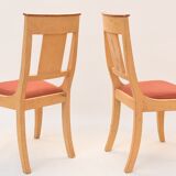 Suite of 8 painted chairs