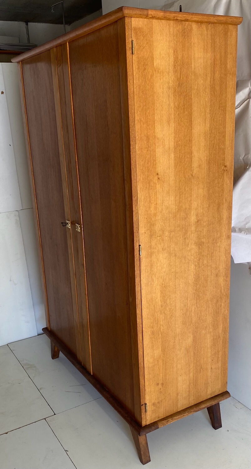 Vintage cupboard with compass feet